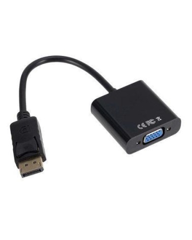 Adaptador Displayport A Vga Negro Con Cable