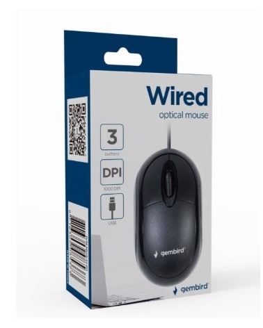 gembird MUS-U-01 Ratón optico con cable USB